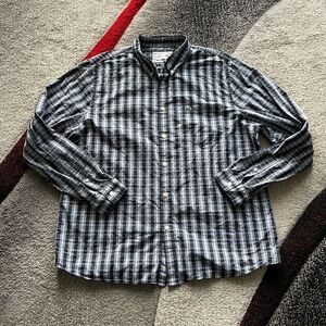 Lacoste Men’s Checkered Button Front Slim Fit Shirt